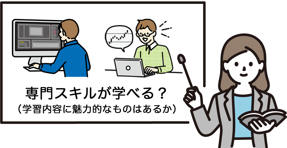 専門スキルが学べるか？